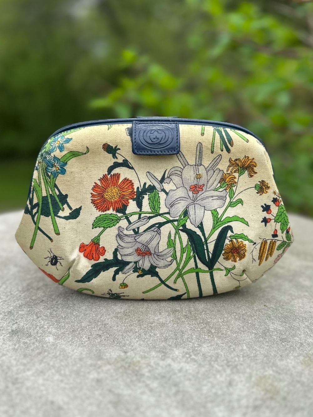 Handbag, Gucci Vintage Flora Clutch